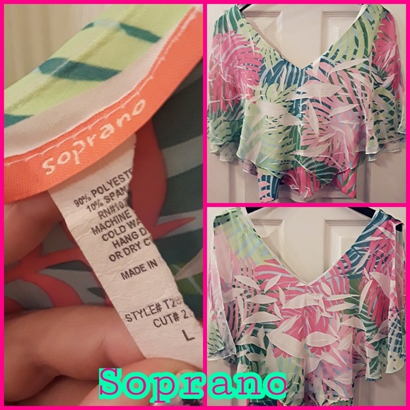 Flow top with a neon design - Picture 2 of 2